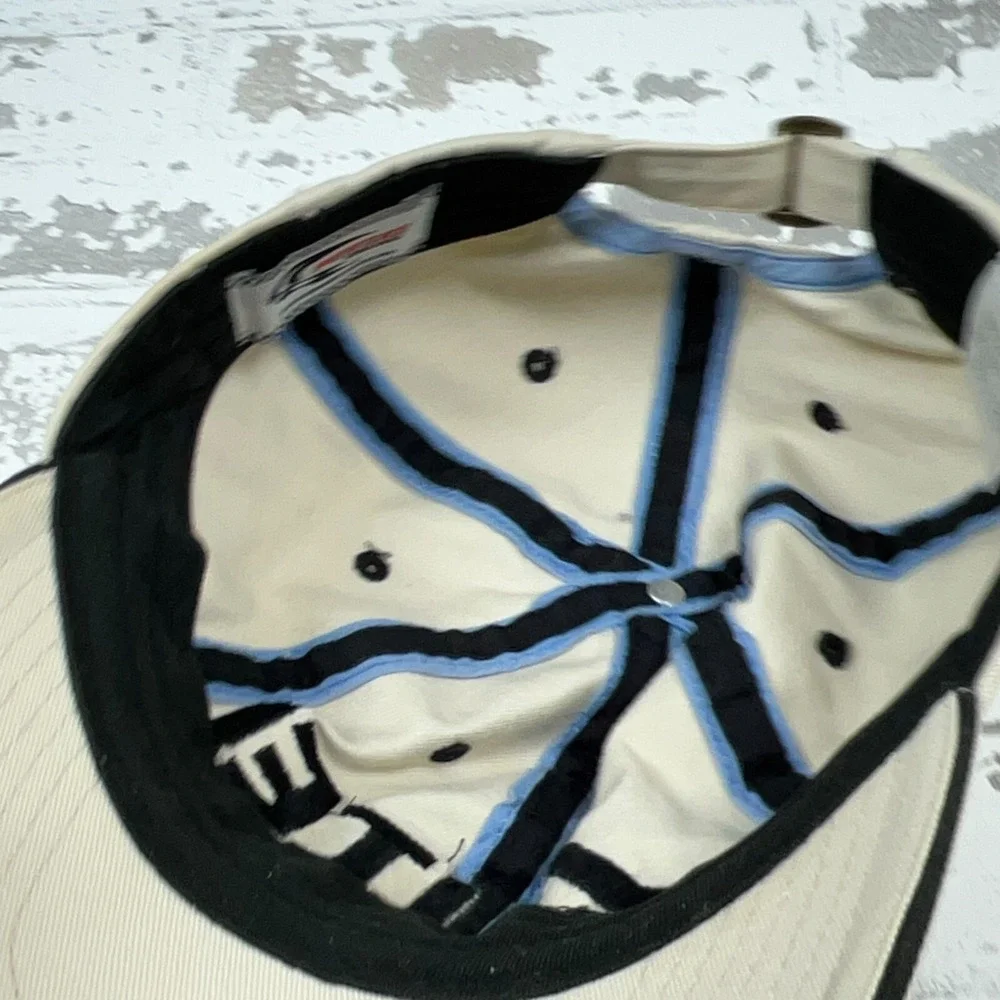 Nascar‎ Hat Cap Strap Back Tan White Ryan Newman Alltel Racing Y2K Dad Baseball